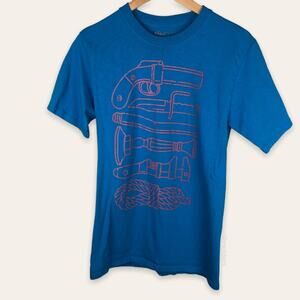 ShirtPunch Clue Weapons Board Game Themed Bright Blue Graphic Shirt